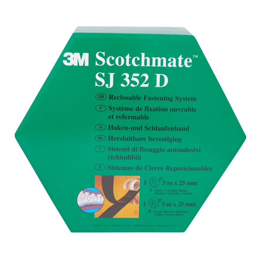 KARDBORRBAND 3M 25MX5M SVART SJ-352D