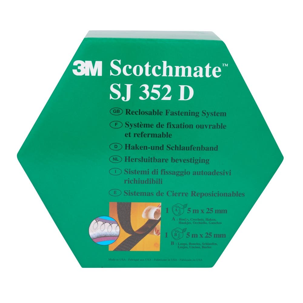 KARDBORRBAND 3M 25MX5M SVART SJ-352D