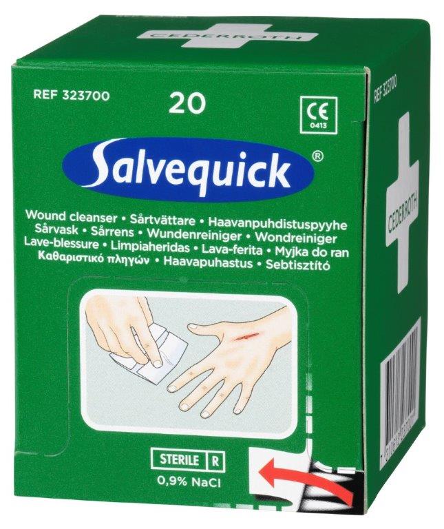 SÅRTVÄTTARE  20ST/FP  NYA CEDERROTHS 323700