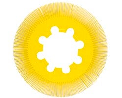 RADIALBORSTE GUL 200MM P80