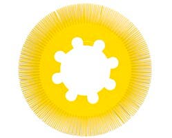 RADIALBORSTE GUL 200MM P80