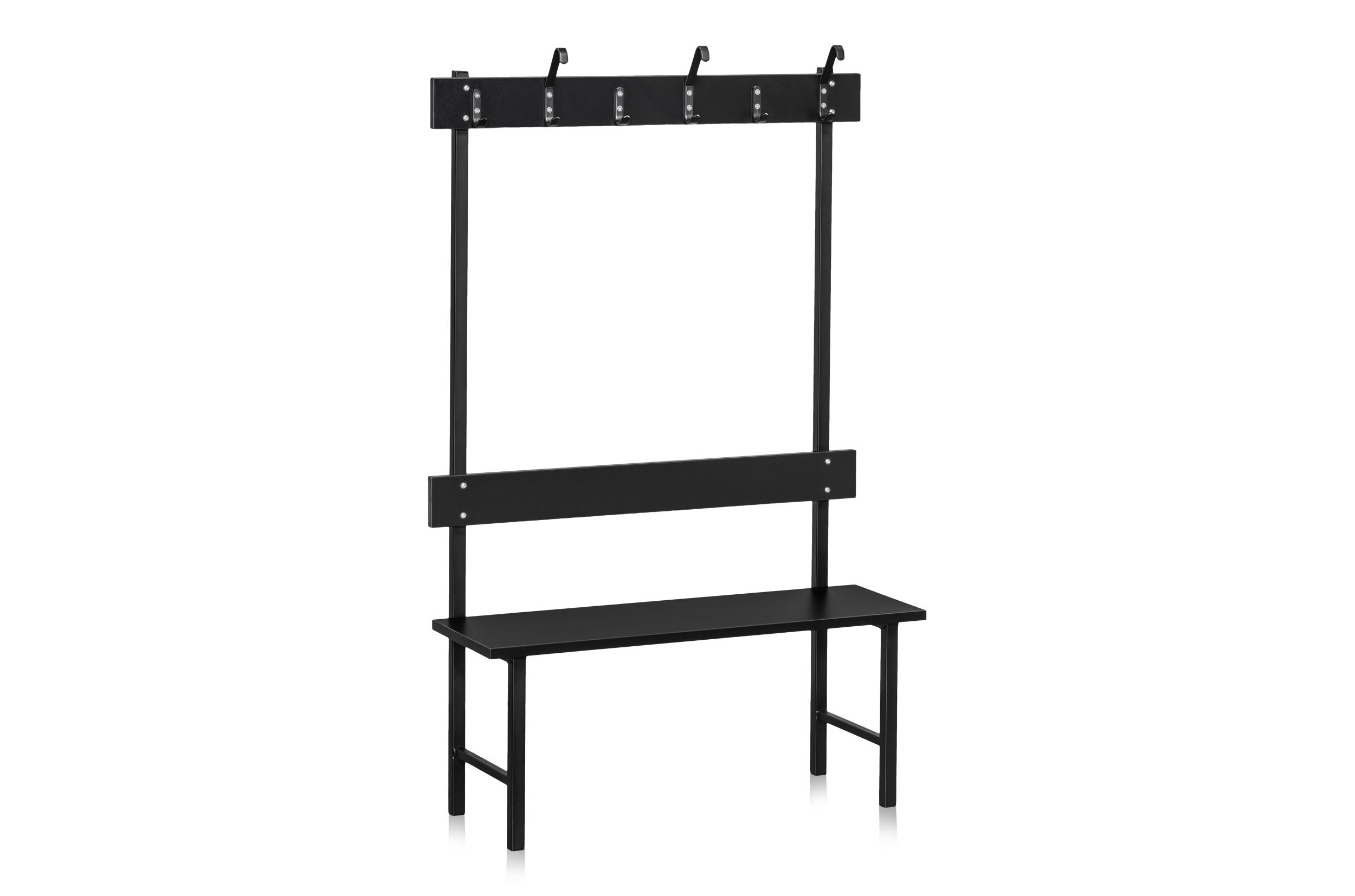 Sittbänk enkelsektion 1000mm svart