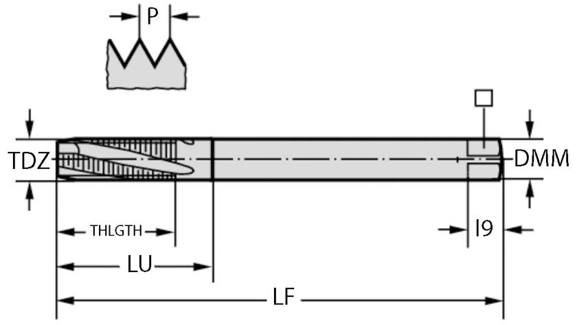 GÄNGTAPP 234101-UNJF1/4
