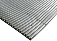 Gummimatta ribbtrall natur svart 1900X1350X14mm