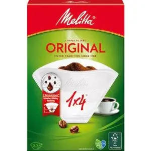 KAFFEFILTER MELITTA 1x4 BRUN 80ST/FP