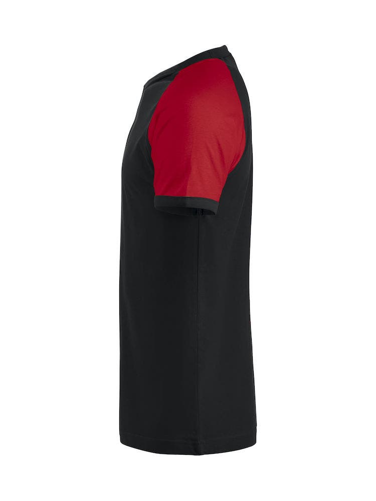 Raglan Tee Svart/röd XS