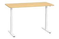 Skrivbord Sitt&Stå 1600x800 mm Ekfanér Vitt Stativ