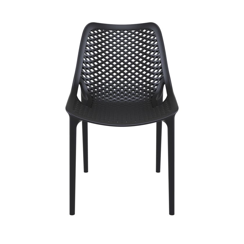 Air stapelbar stol, svart