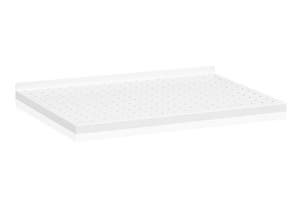 Plåthyllplan Perforerad 600x40 0 mm Vit