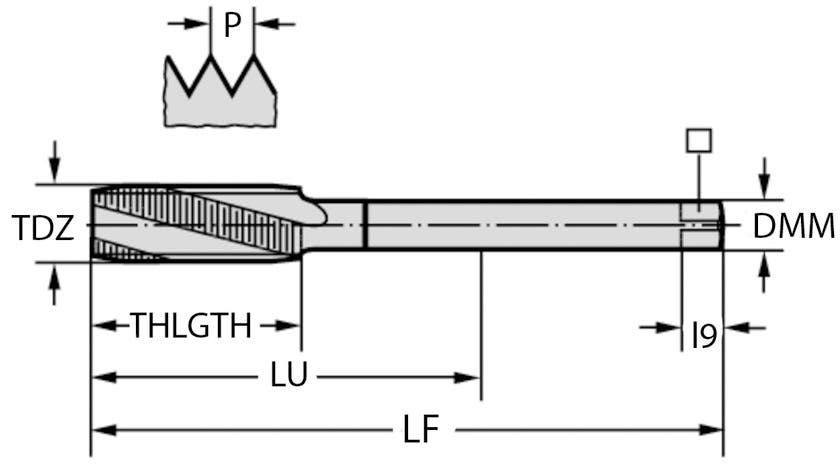 GÄNGTAPP 1/2-20 UNF SPIRAL