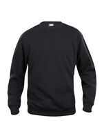Sweatshirt Svart 3XL Basic Roundneck
