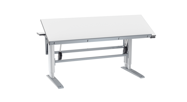 Vinklingsbart bord W400 1800x800mm delad bordsskiva
