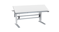 Vinklingsbart bord W400 1800x800mm delad bordsskiva