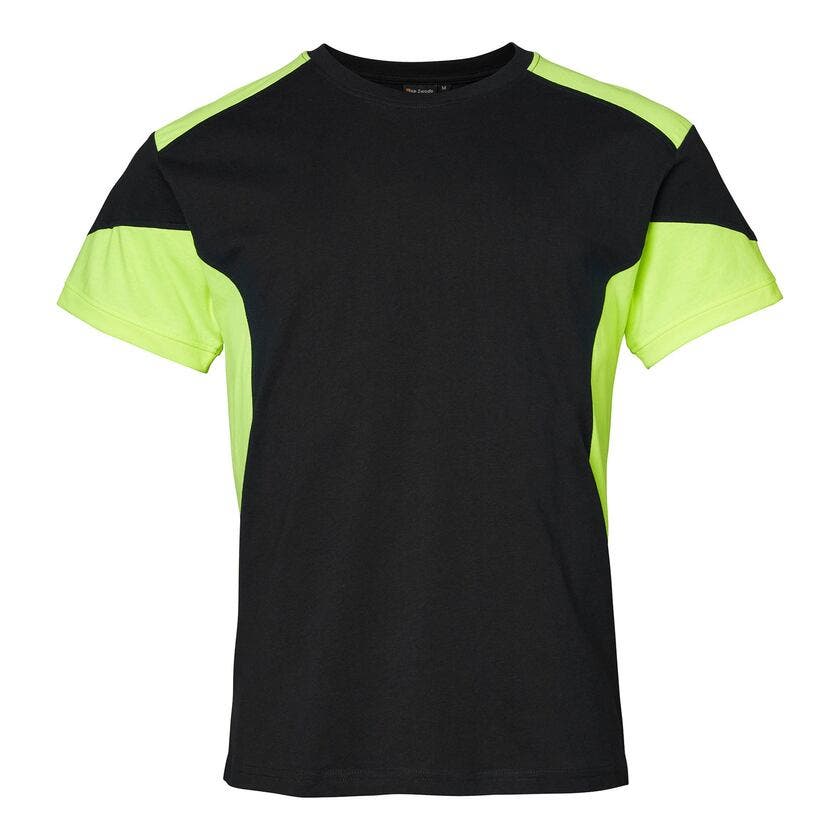 210 T-shirt Black/fluoresant yellow,XS