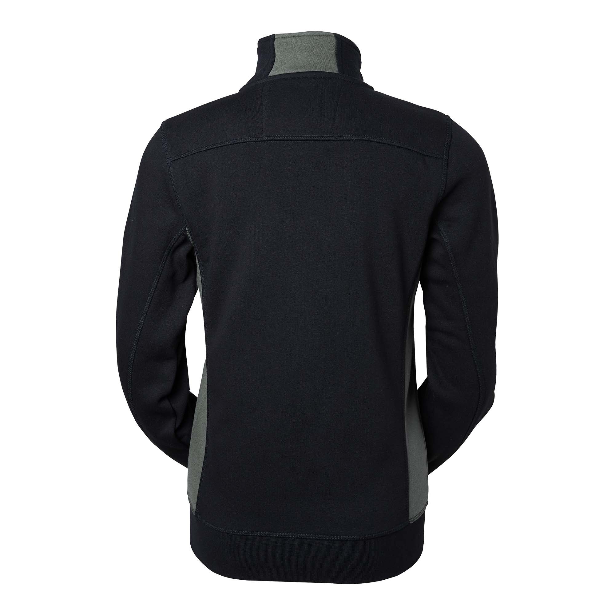 LUCY ZIP COLLAR SVART/GRÅ M