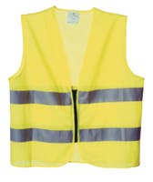 REFLEXVÄST GUL UTAN BILPÅSE GOTLAND S/M