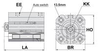 CD55B100-25 KOMPAKTCYLINDER ISO 21287