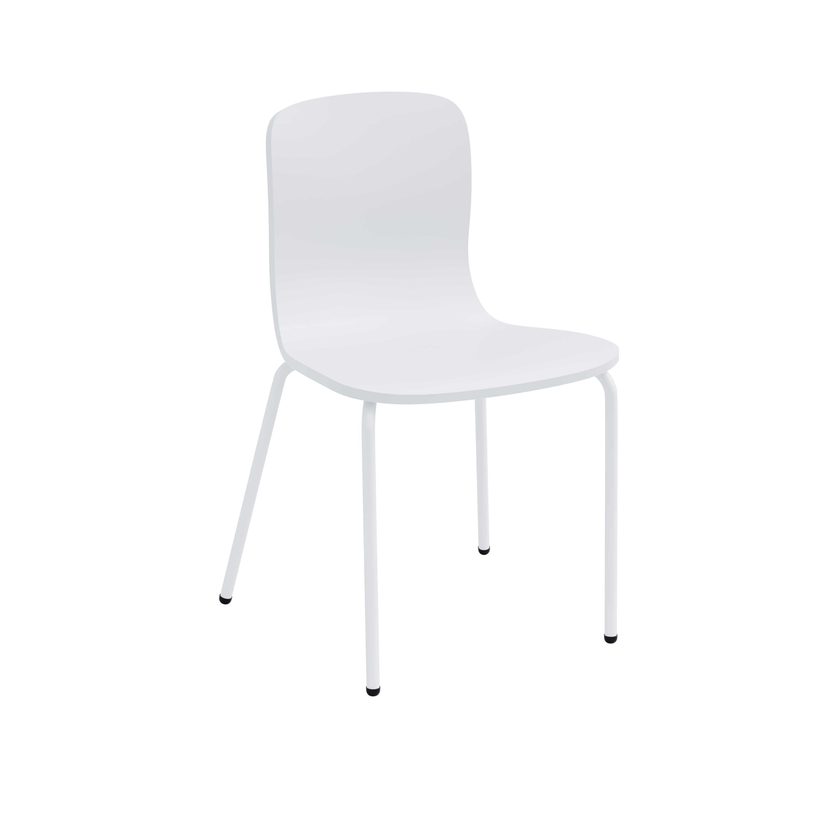 Alcudia, stapelbar stol, svart sits, kromatstativ, omontera