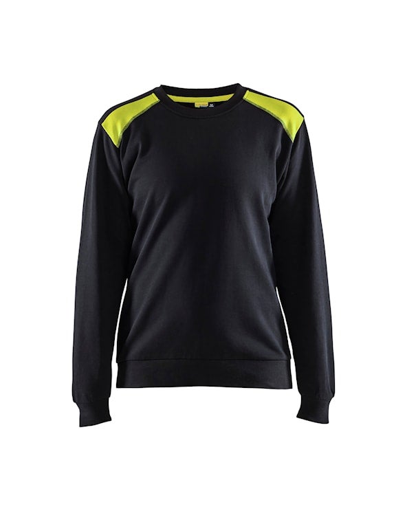 SWEATSHIRT 34081158 SVART/GUL M